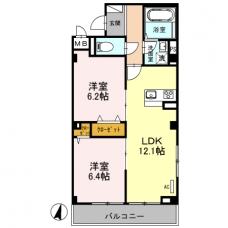 エクセレント ヒルズの間取り図