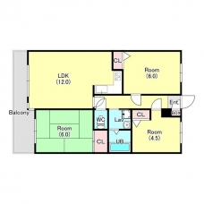 コモ・ウィズテリアの間取り図