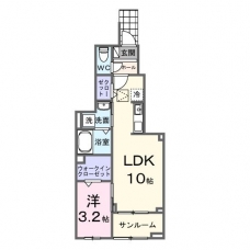 カーサ・プリ―トの間取り図