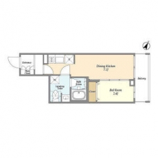 シーズンフラッツ中十条の間取り図