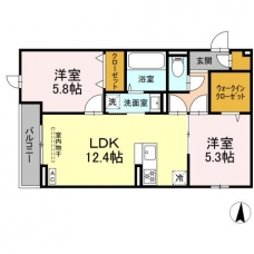 メゾンアーク西新井Ⅱの間取り図