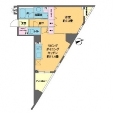 カスタリア池袋の間取り図