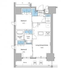 ルフォンプログレ秋葉原マークス の間取り図