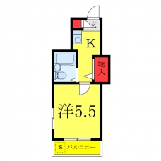 コーポサトーの間取り図