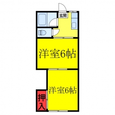 ホワイトビラの間取り図
