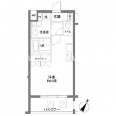 カスタリア大塚Ⅱの間取り図
