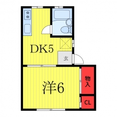コーポパピヨンの間取り図
