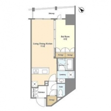 ＢＬＡＵ三ノ輪の間取り図