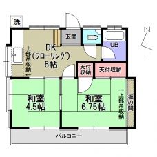 朝日ハイツの間取り図