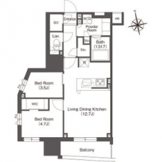 コンフォリア東上野の間取り図