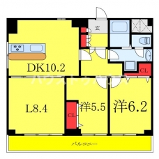 シャトー大林の間取り図