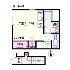 La luz　(ラルース)の間取り図