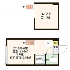 ＬＡＬＡ　ＦＬＡＴの間取り図