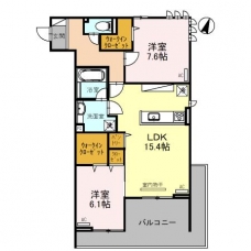 Belleville桜木町の間取り図