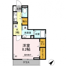 BrightHalu westの間取り図