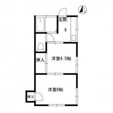 シモニハイツの間取り図