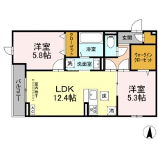 メゾンアーク西新井Ⅱの間取り図