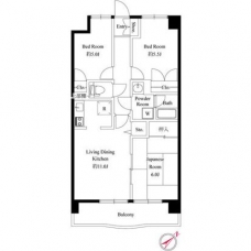 緑の森ハウスの間取り図