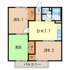 メゾンドネージュ8号館の間取り図
