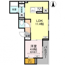 ノーブルラフィネ蕨の間取り図