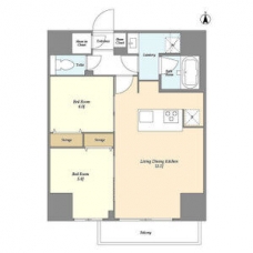 クラリティア西日暮里の間取り図
