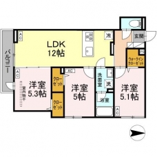 セレスティア西新井Ⅱの間取り図