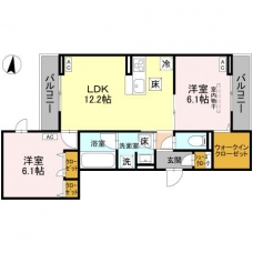 ノーブルパレス芝中田の間取り図