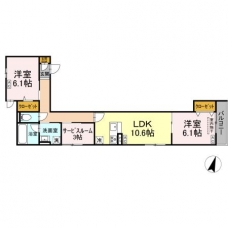 セレスティア扇Ⅶの間取り図