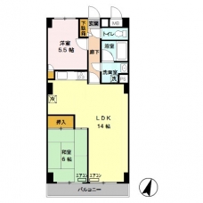 プレジール井山の間取り図