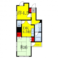 パレス内田6号館の間取り図