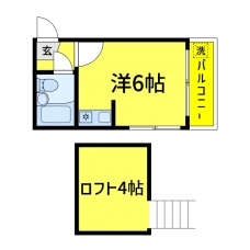 カオパレスNO.2の間取り図