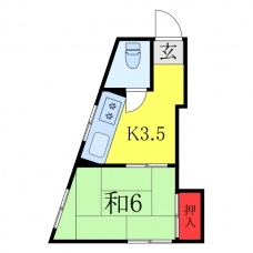 中山コーポの間取り図