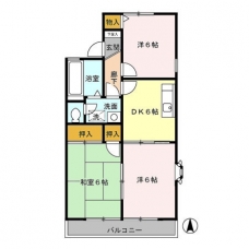 セジュールネオサイトⅠの間取り図