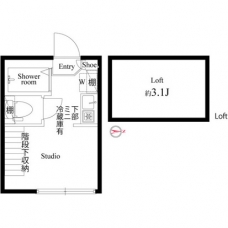 ハーモニーテラス仲宿の間取り図