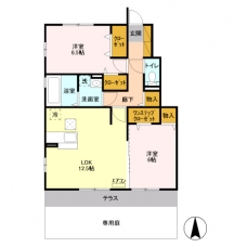 リバーサイド　ホシノ　Ⅵの間取り図