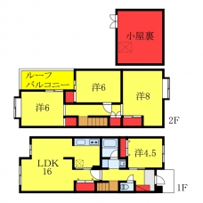 ドミールヤマノウチAの間取り図
