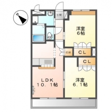 ガーデンヒルズNAKAYAMA壱番館の間取り図