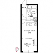 グローリオシェルト駒込西ケ原の間取り図