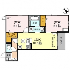 フォンテーヌ　Ｃの間取り図