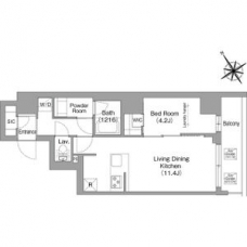 コンフォリア・リヴ上野の間取り図