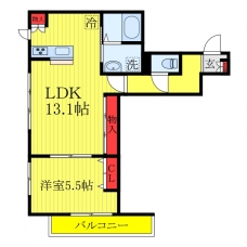 プラザコート駒込の間取り図