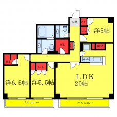 メイソンリー梅島の間取り図