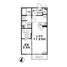 モナリエ春日Ⅱの間取り図