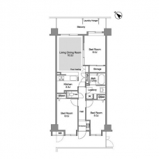 コンフォリア板橋仲宿の間取り図