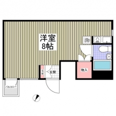 フラット谷中の間取り図