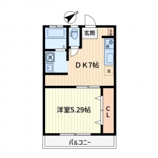 春栄コーポの間取り図