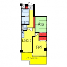 エソール戸田22の間取り図