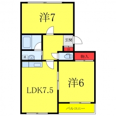 GHハウスメジロの間取り図