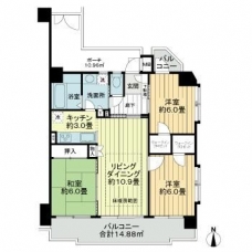 川口元郷サニーコートの間取り図