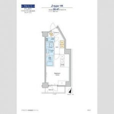 プラウドフラット西日暮里ディアージュの間取り図